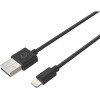 Cygnett Essentials USB-A naar Apple Lightning 12W oplaadkabel 1 meter - Zwart