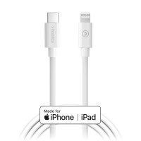 Mobilize USB-C naar Apple Lightning 60W oplaadkabel 1 meter - Wit