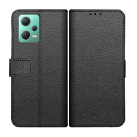 Just in Case Classic Wallet Case voor Xiaomi Redmi Note 12 5G - Zwart