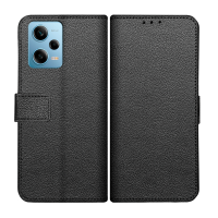 Just in Case Classic Wallet Case voor Xiaomi Redmi Note 12 Pro - Zwart