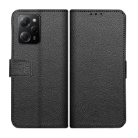 Just in Case Classic Wallet Case voor Xiaomi Poco X5 Pro - Zwart
