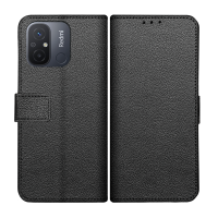 Just in Case Classic Wallet Case voor Xiaomi Redmi 12C - Zwart