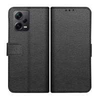 Just in Case Classic Wallet Case voor Xiaomi Redmi Note 12 Pro Plus - Zwart