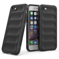 Techsuit Magic Shield Back Cover hoesje voor Apple iPhone 6/6S/7/8 / iPhone SE 2022/2020 - Zwart