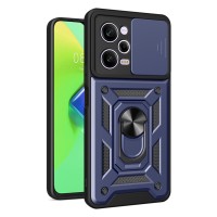 Techsuit Camshield Back Cover voor Xiaomi Poco X5 / Redmi Note 12 5G - Blauw