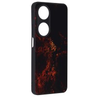 Techsuit Glaze Back Cover voor HONOR 90 Smart/X7b - Red Nebula