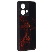 Techsuit Glaze Back Cover voor Motorola Edge 40 Neo - Red Nebula