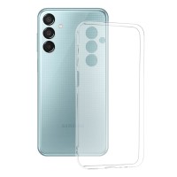 Techsuit Clear Silicone Back Cover voor Samsung Galaxy M15 - Transparant