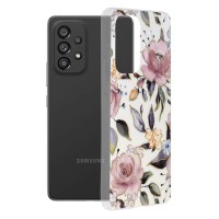 Techsuit Marble Back Cover voor Samsung Galaxy A53 - Chloe White