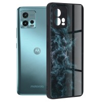 Techsuit Glaze Back Cover voor Motorola Moto G72 - Blue Nebula