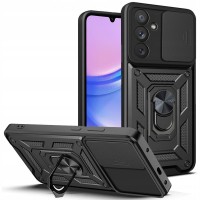 Techsuit Camshield Back Cover voor Samsung Galaxy M15 - Zwart