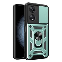 Techsuit Camshield Back Cover voor Oppo A58 4G - Groen
