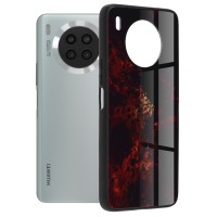 Techsuit Glaze Back Cover voor Huawei nova 8i / HONOR 50 Lite - Red Nebula