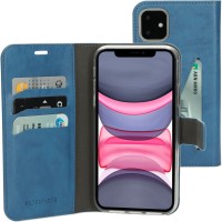 Mobiparts Classic Wallet Case hoesje voor Apple iPhone 11 - Blauw