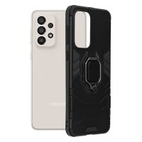 Techsuit Shield Silicone Back Cover voor Samsung Galaxy A33 - Zwart