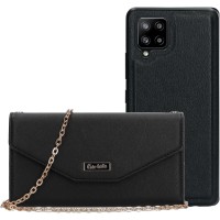 Casetastic Clutch hoesje voor Samsung Galaxy A42 - Zwart