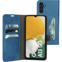 Mobiparts Classic Wallet Case hoesje voor Samsung Galaxy A13 5G/A04s - Blauw