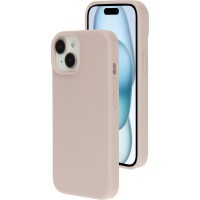 Mobiparts Silicone Back Cover hoesje voor Apple iPhone 15 - Beige