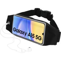 Mobiparts Sportbelt hoesje voor Samsung Galaxy A15 4G/5G - Zwart