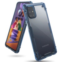 Ringke Fusion X Back Cover voor Samsung Galaxy M31s - Blauw