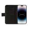Senza Pure Echt Leren Wallet Case voor Apple iPhone 14 Pro Max - Zwart