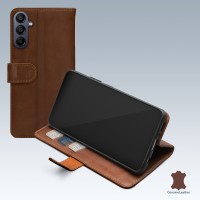 Mobilize Echt Leren Wallet Case voor Samsung Galaxy A15 4G/5G - Bruin