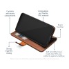 Mobilize Echt Leren Wallet Case voor Samsung Galaxy A25 - Bruin