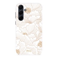 MIO Back Cover hoesje met MagSafe voor Samsung Galaxy A55 - White Roses