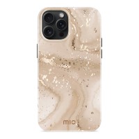 MIO Back Cover hoesje met MagSafe voor Apple iPhone 15 Pro Max - Gold Marble