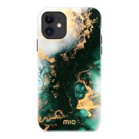 MIO Back Cover hoesje met MagSafe voor Apple iPhone 11 / iPhone XR - Green Marble
