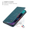 CASEME Retro Wallet Case voor Motorola Moto G71 5G - Blauw