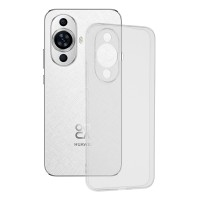 Techsuit Clear Silicone Back Cover voor Huawei nova 12s - Transparant