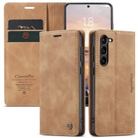 CASEME Retro Wallet Case voor Samsung Galaxy S23 Plus - Bruin