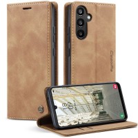 CASEME Retro Wallet Case voor Samsung Galaxy A34 - Bruin