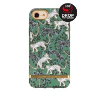 Richmond & Finch Freedom Series Back Cover voor Apple iPhone 6/6S/7/8 / iPhone SE 2022/2020 - Green Leopard/Gold