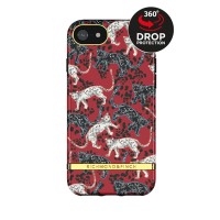 Richmond & Finch Freedom Series Back Cover voor Apple iPhone 6/6S/7/8 / iPhone SE 2022/2020 - Samba Red Leopard