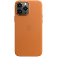 Apple Echt Leren Back Cover met MagSafe voor Apple iPhone 13 Pro Max - Golden Brown