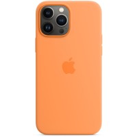 Apple Silicone Back Cover met MagSafe voor Apple iPhone 13 Pro Max - Marigold