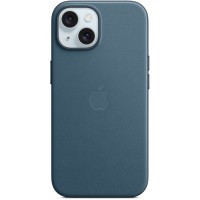 Apple FineWoven Back Cover met MagSafe voor Apple iPhone 15 - Pacific Blue