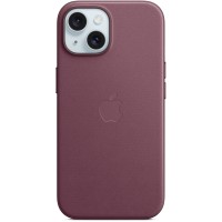 Apple FineWoven Back Cover met MagSafe voor Apple iPhone 15 - Mulberry