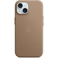 Apple FineWoven Back Cover met MagSafe voor Apple iPhone 15 - Taupe