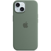 Apple Silicone Back Cover met MagSafe voor Apple iPhone 15 - Cypress