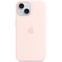 Apple Silicone Back Cover met MagSafe voor Apple iPhone 15 - Light Pink