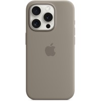 Apple Silicone Back Cover met MagSafe voor Apple iPhone 15 Pro - Clay
