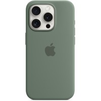 Apple Silicone Back Cover met MagSafe voor Apple iPhone 15 Pro - Cypress