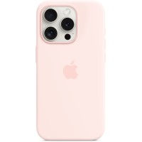 Apple Silicone Back Cover met MagSafe voor Apple iPhone 15 Pro - Light Pink