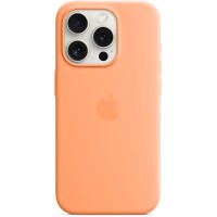 Apple Silicone Back Cover met MagSafe voor Apple iPhone 15 Pro - Sorbet Orange