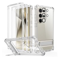 ESR Armor Tough Kickstand 360 Case met MagSafe voor Samsung Galaxy S24 Ultra - Transparant