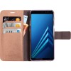 Mobiparts Saffiano Wallet Case hoesje voor Samsung Galaxy A8 2018 - Bronze