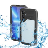 Shellbox Waterproof IP68 hoesje voor Samsung Galaxy S24 - Zwart